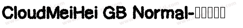 CloudMeiHei GB Normal字体转换
